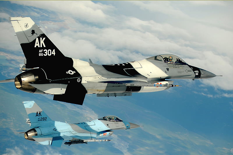 F16 Aggressors, fighting, fighter, military, falcon, f16, jet, HD wallpaper