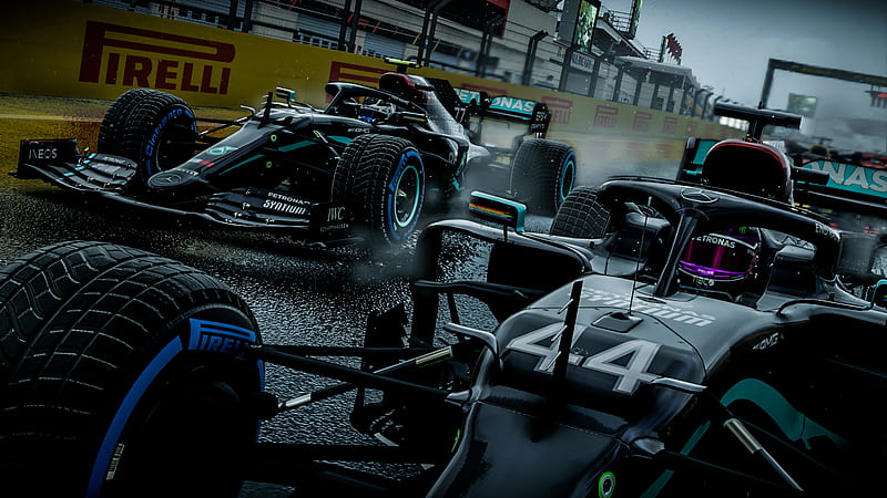Formula 1 Lewis Hamilton Mercedes AMG F1 Power Racing Valteri Bottas F1 2020, HD wallpaper