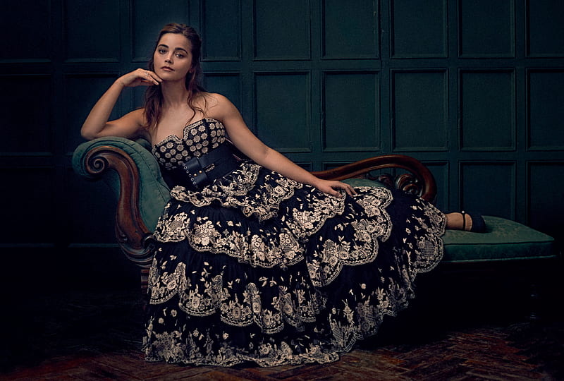 Jenna Coleman 2018 Harper's Bazaar UK, HD wallpaper