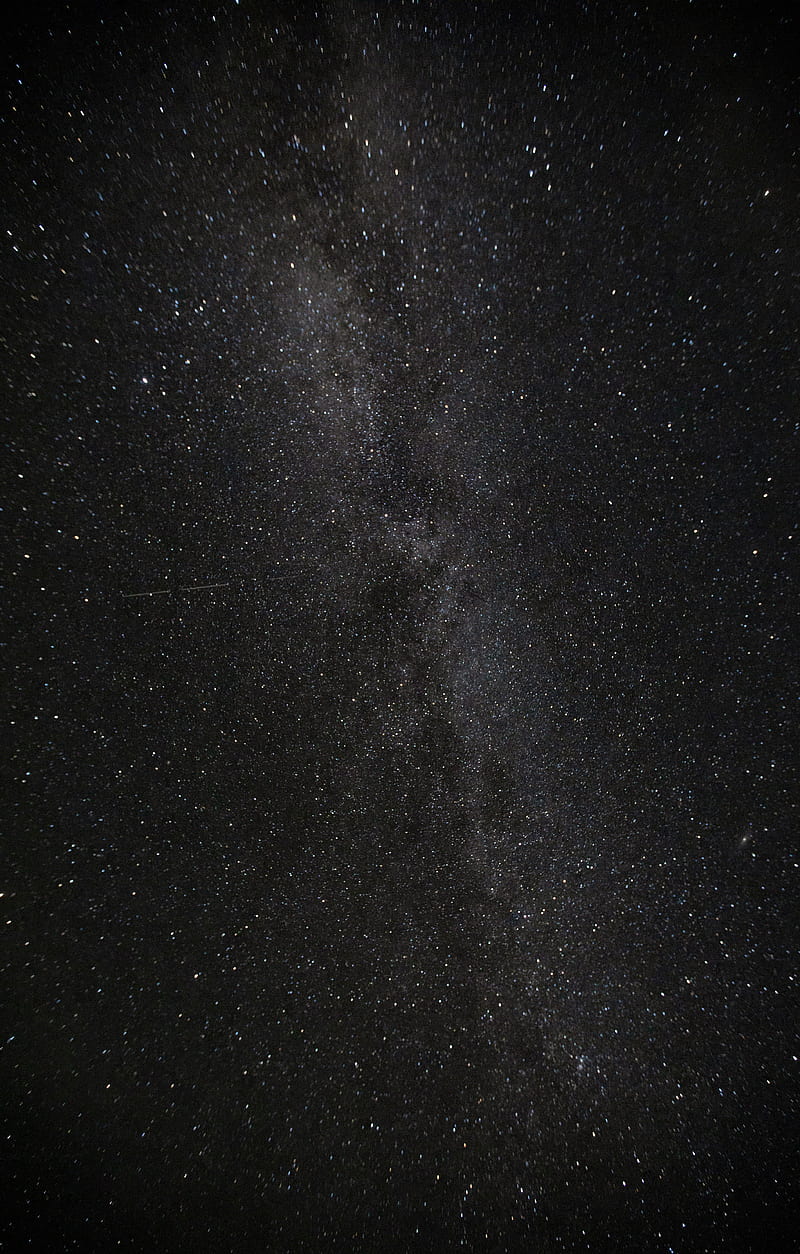 starry sky, space, stars, milky way, dark, HD phone wallpaper
