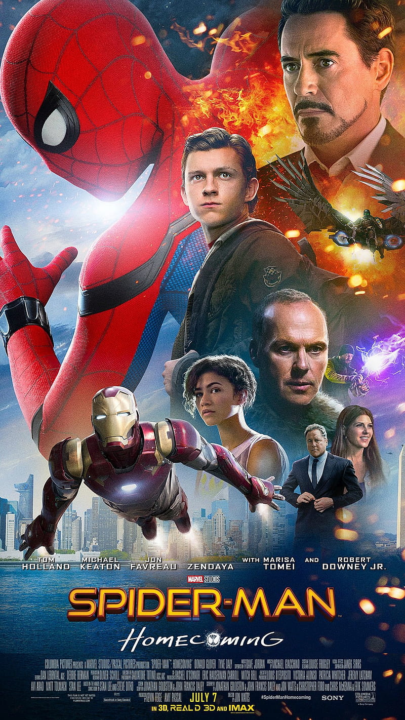 SpiderMan Homecoming, 2017, movie, poster, spider-man, HD phone wallpaper