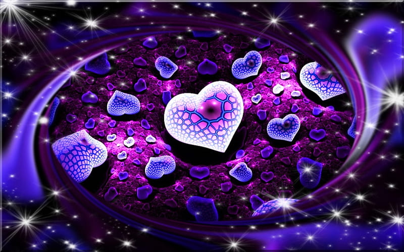 free download | Love hearts, purple, corazones, love, HD wallpaper | Peakpx