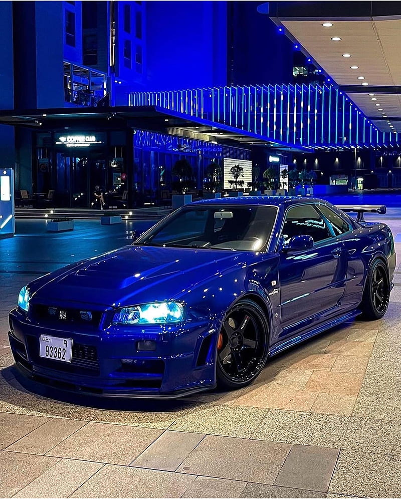Blue Gtr, black, car, fast, japan, jdm, nissan, skyline, turbo, HD phone wallpaper