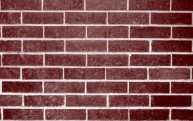 burgundy brick texture, stone wall, brickwork, masonry, burgundy brick background, textures, cherry brick wall, HD wallpaper