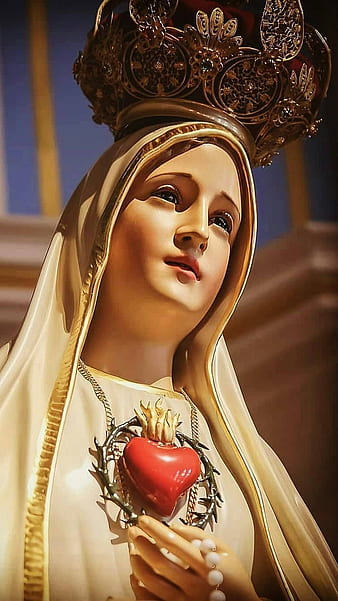 97 Mother Mary Heart Mobile Wallpapers  WallpaperSafari