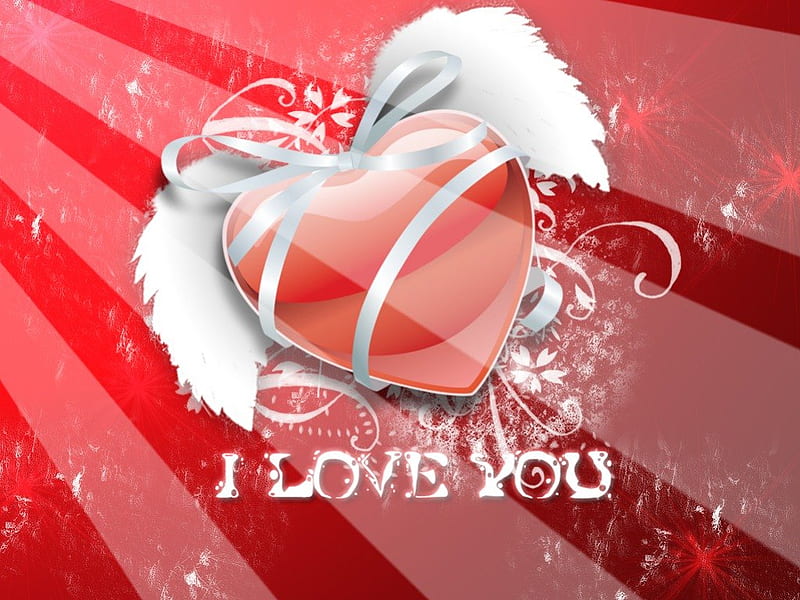 I Love You - Heart, valentines, valentines day, red, red heard, heart,  valentine, HD wallpaper | Peakpx
