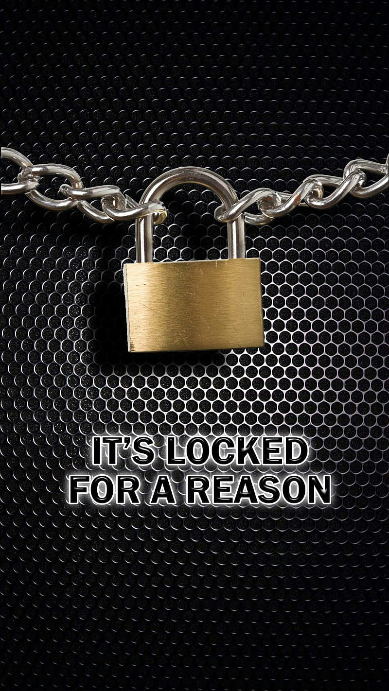 Locked, chain, lock, metal, sayings, screen, HD phone wallpaper