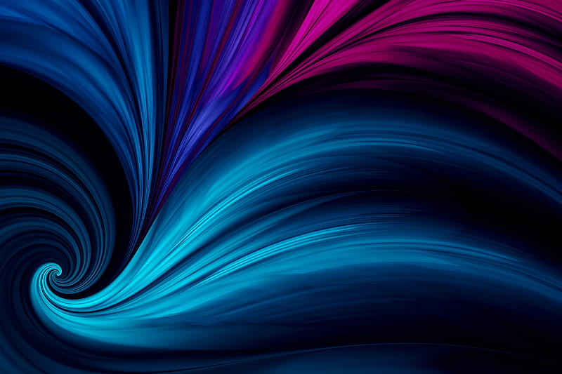 Swirl Abstract Blue Huawei Stock, HD wallpaper