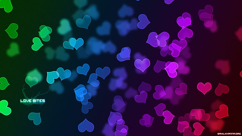 Bits Of Love, cute, colorful, love, colors, rainbow, corazones, HD  wallpaper | Peakpx