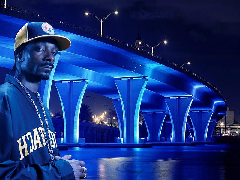 Snoop Dogg, music, entertainment, movies, blue, HD wallpaper
