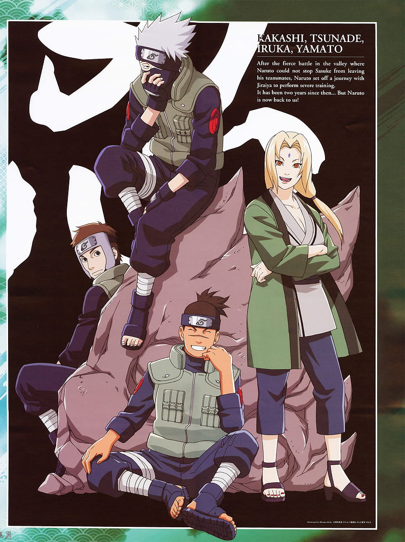 Naruto, iruka, kakashi, ninja, sensei, shippuden, tsunade, HD phone wallpaper