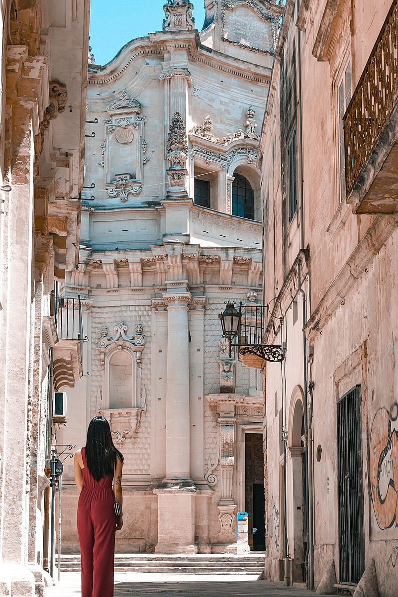 Puglia, church, Lecce, Italy, Salento, Italian, HD phone wallpaper