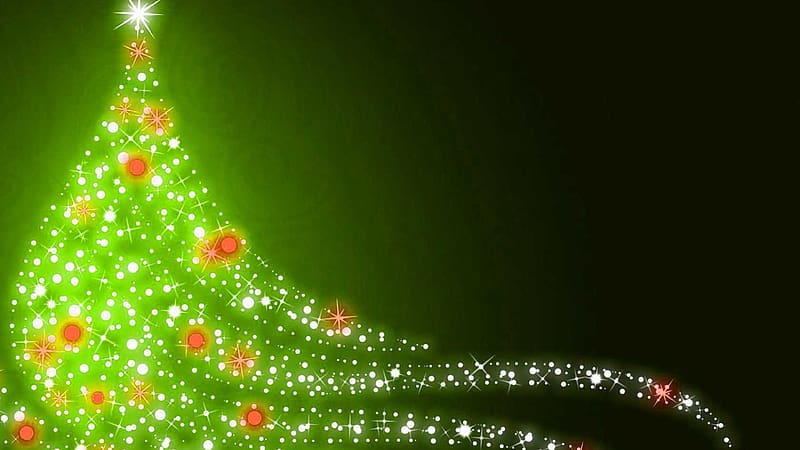 Green Christmas Tree - Wonderful light in a magic night, Filipino Christmas, HD wallpaper