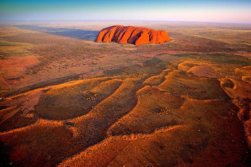 Ayers Rock, Australia, australia, desert, nature, rock, HD wallpaper