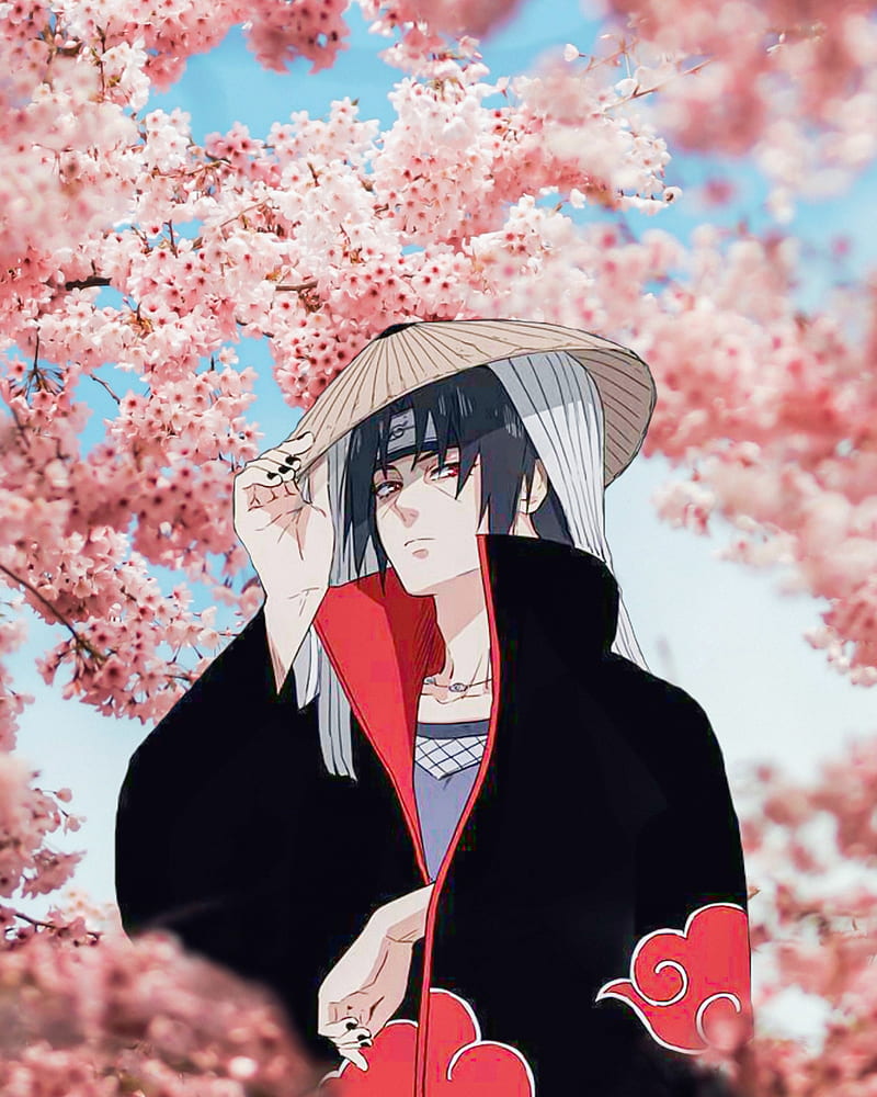 Itachi Uchiha, sky, black hair, animeseries, Sasuke, akatsuki, Naruto, anime, HD phone wallpaper