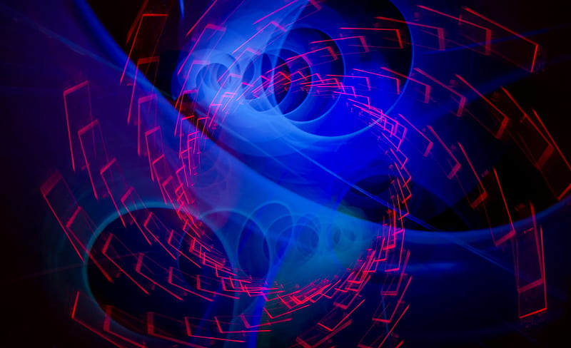 Abstract Blue Swirl, abstract, artist, digital-art, swirl, HD wallpaper