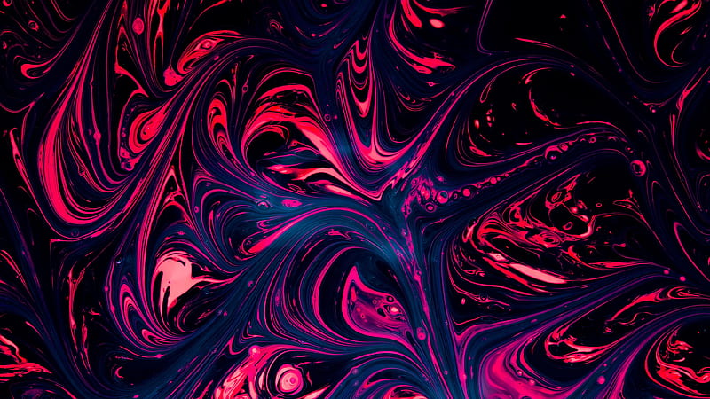 Pink Blue Swirl Abstraction Pattern Abstract, HD wallpaper