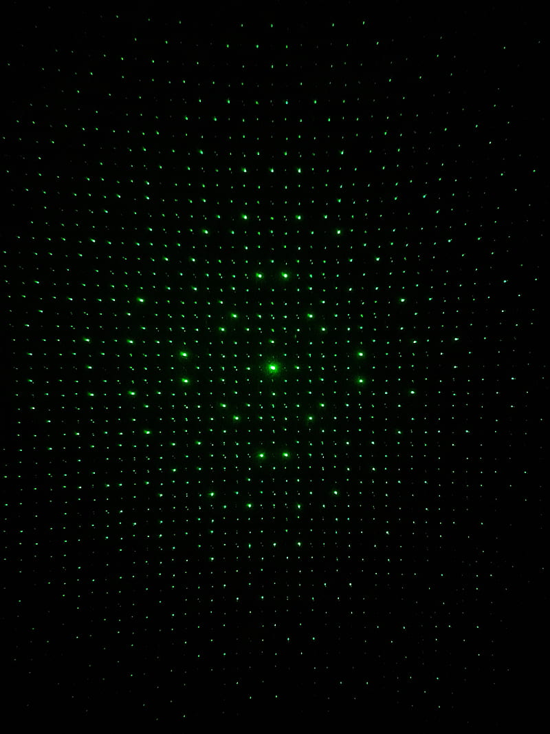 optical illusion, dots, glow, green, dark, HD phone wallpaper