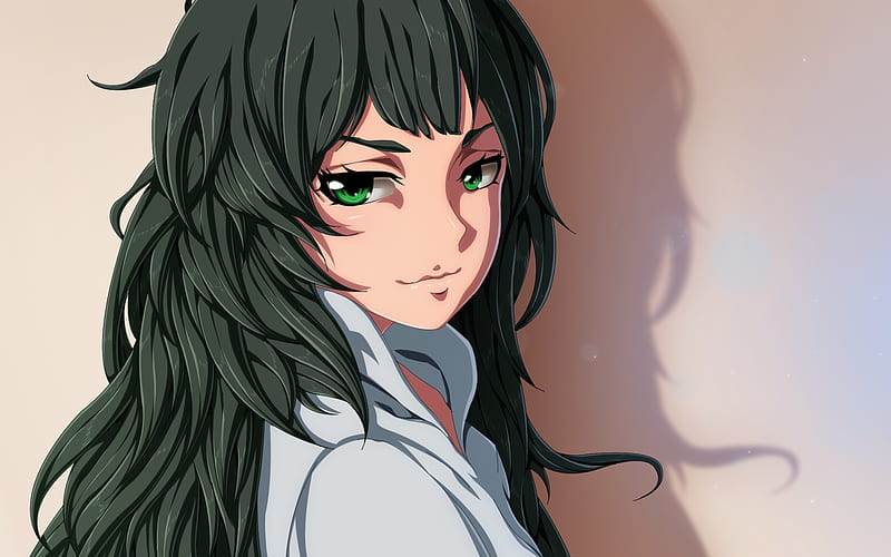 Maho Hiyajo, green eyes, manga, Steins Gate, Hiyajo Maho, HD wallpaper