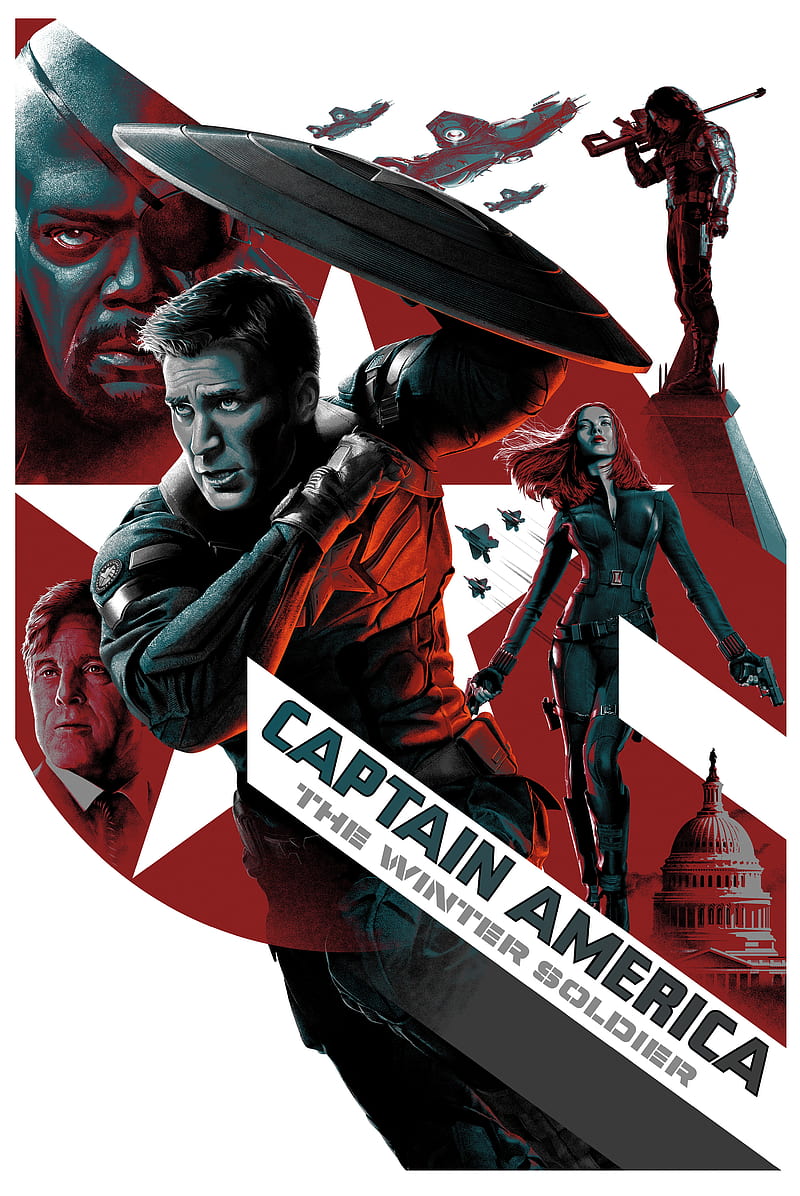 Captain america, avengers, capitan america, marvel, the winter soldier, HD phone wallpaper