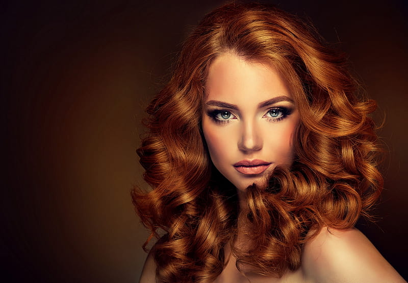 2k Free Download Beauty Model Woman Redhead Girl Hd Wallpaper