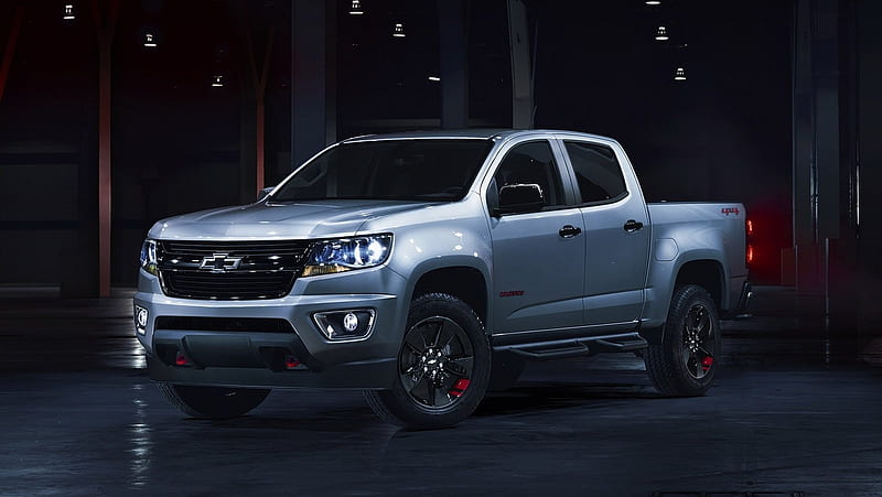 2017 Chevrolet Colorado Redline Edition, Silver, 2017, GM, Truck, HD wallpaper