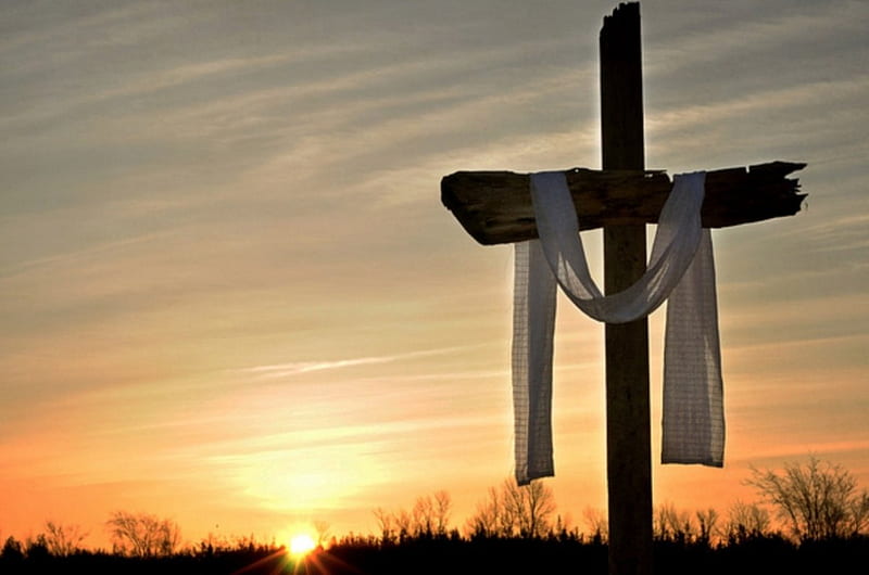 Easter Cross, sunset, religion, easter, cross, HD wallpaper | Peakpx