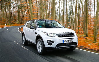 Land Rover Discovery Sport road, 2018 cars, SUVs, new Discovery Sport, Land Rover, HD wallpaper