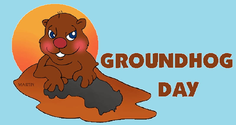 Groundhog Day, shadow, feb 2, sun, groundhog, HD wallpaper