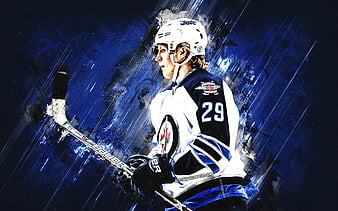 Download wallpapers Patrik Laine, 4k, NHL, Winnipeg Jets, hockey
