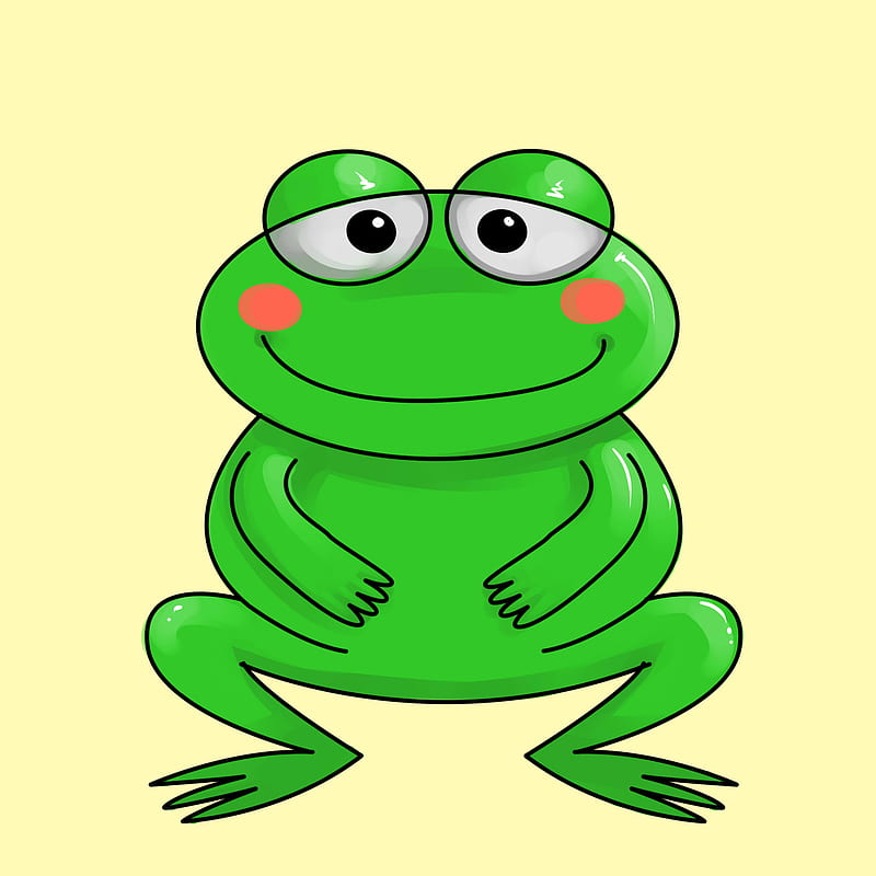 Quick Saves. Frog drawing, Frog, Cute simple, Cartoon Frog, HD