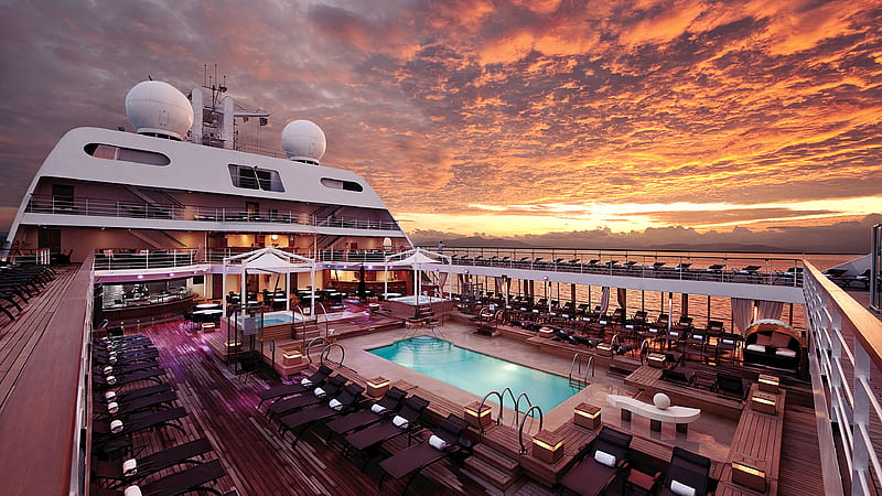 Swimming Pool Of A Cruise Ship Cruise Ship, HD wallpaper