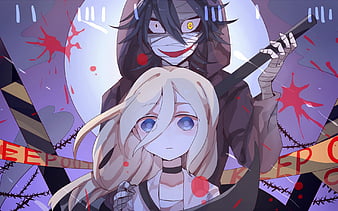 Satsuriku no Tenshi, art, protagonists, portraits, Japanese manga ...