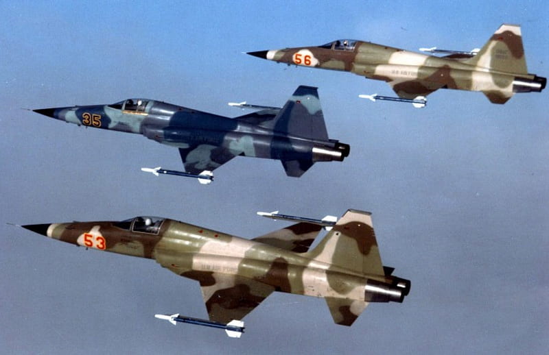 Northrop F-5 Agressor, 1980, F 5 Agressor, Northrop, Fighter, HD wallpaper