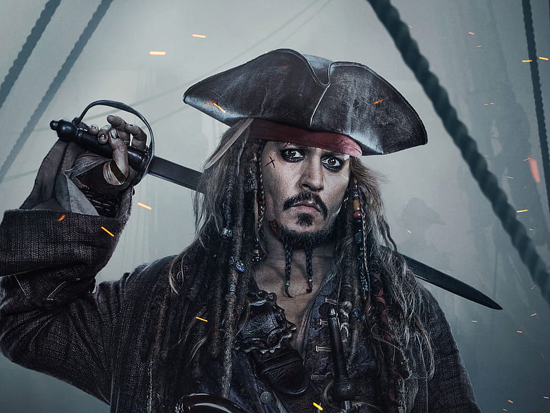 Jack Sparrow In Pirates Of The Caribbean Dead Men Tell No Tales , pirates-of-the-caribbean-dead-men-tell-no-tales, 2017-movies, HD wallpaper