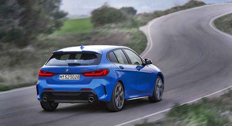 2020 BMW M135i XDrive (Color: Misano Blue Metallic) - Rear Three ...