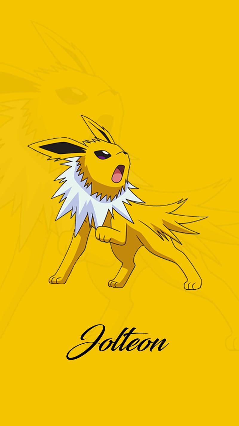 Official Pokémon wallpaper features adorable winking Eevee and Jolteon   Pokémon Blog