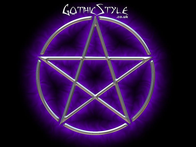 Gothic Style Pentagram, religious symbols, gothic, darkness, pentagram, HD wallpaper