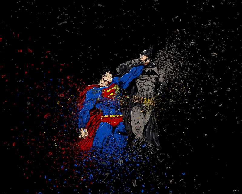 Batman Vs Superman Ruggon Style Batman Superman Superheroes Artist Digital Art Hd Wallpaper Peakpx
