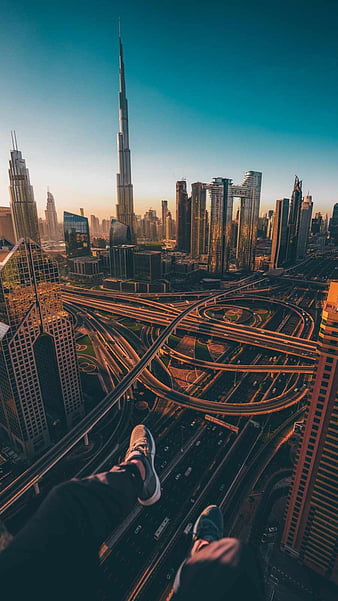 Dubai UAE cityscape skyscrapers city clouds dusk 750x1334 iPhone 8766S  wallpaper background picture image