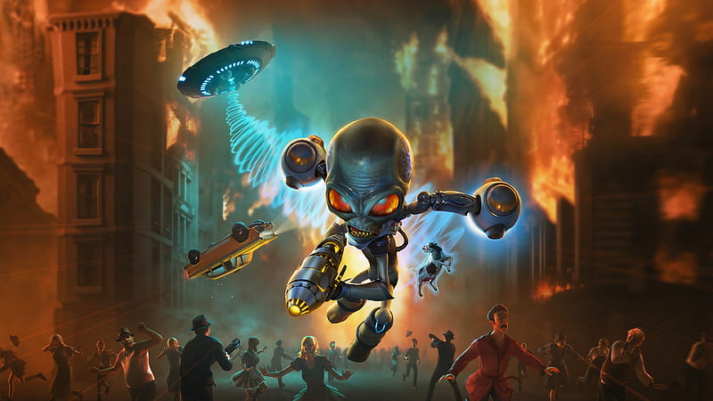 Video Game, Destroy All Humans!, Alien, HD wallpaper