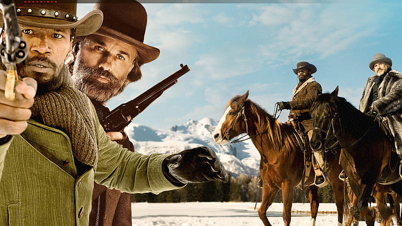 Christoph Waltz Jamie Foxx Django Unchained, HD wallpaper