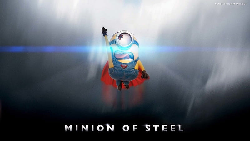 Minion of Steel, minion, minions, entertainment, steel, movies, funny, superman, HD wallpaper