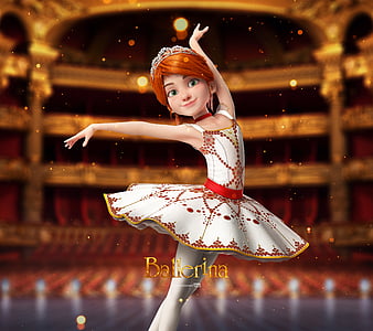 Bailarina, danza, dibujos animados, ballet, niña, niños, película, francia,  Fondo de pantalla HD | Peakpx