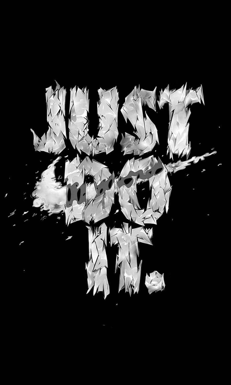 Just Do It, nike logo, quote, text, HD phone wallpaper