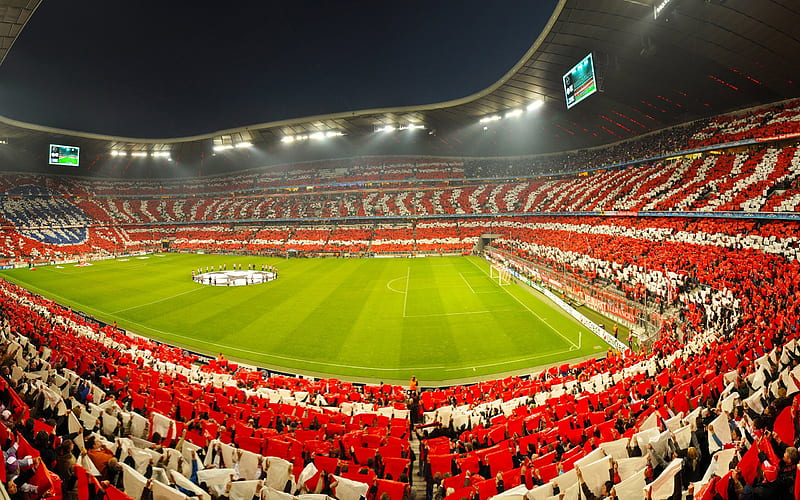 Bayern vs Lyon Stadium-Sports Poster, HD wallpaper