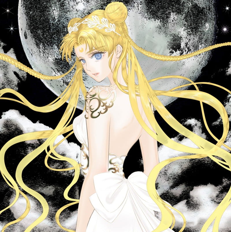 Princess Serenity, pretty, sweet, nice, anime, sailor moon, beauty, anime girl, long hair, lovely, twintail, gown, blonde, sexy, cute, serenity, dress, blond, divine, bonito, sublime, elegant, twin tail, moon, tsukino usagi, hot, ir, blue eyes, sailormoon, gorgeous, usagi, female, blonde hair, twintails, usagi tsukino, twin tails, blond hair, tsukino, girl, princess, angelic, HD phone wallpaper