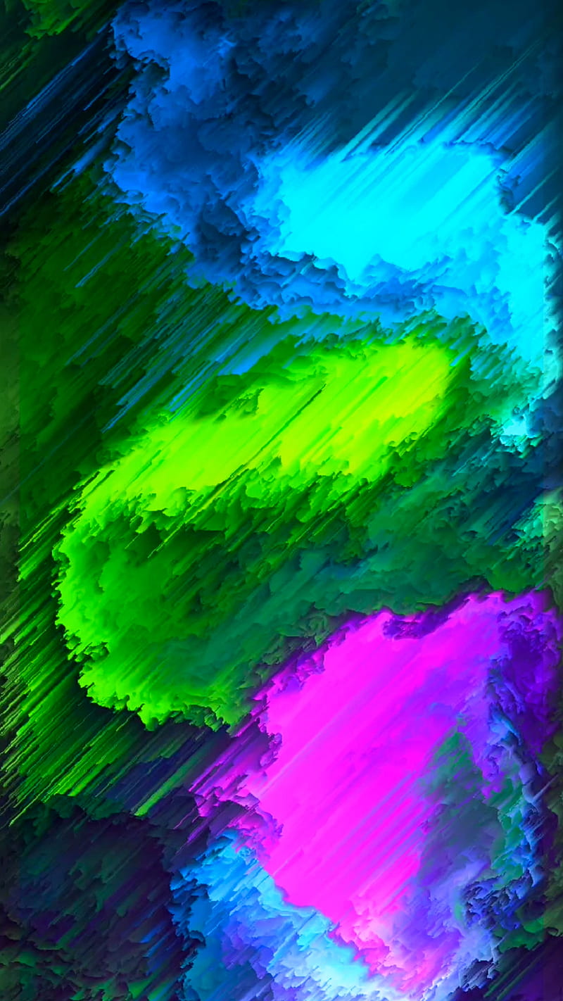 Flow Distort 4, HQ, abstract, blue, colorful, glitch, live, loop, pink, pixel, sort, surreal, vivid, HD phone wallpaper