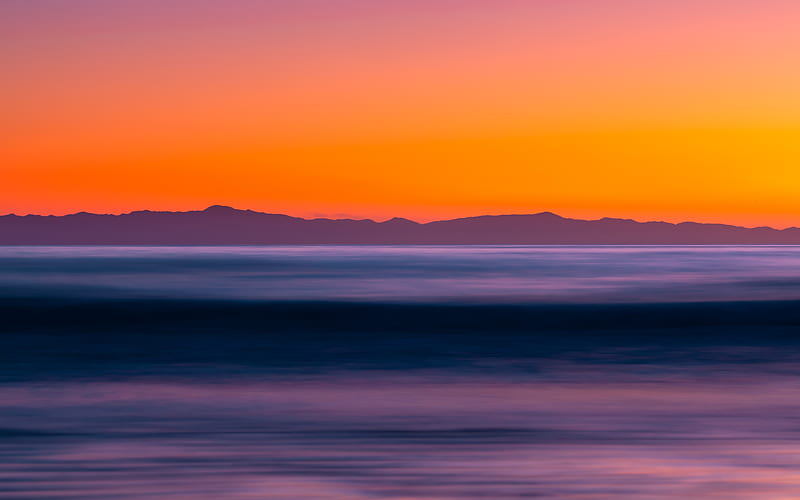 Sea Long Exposure Sunset , sea, nature, sunset, sunrise, long-exposure, HD wallpaper