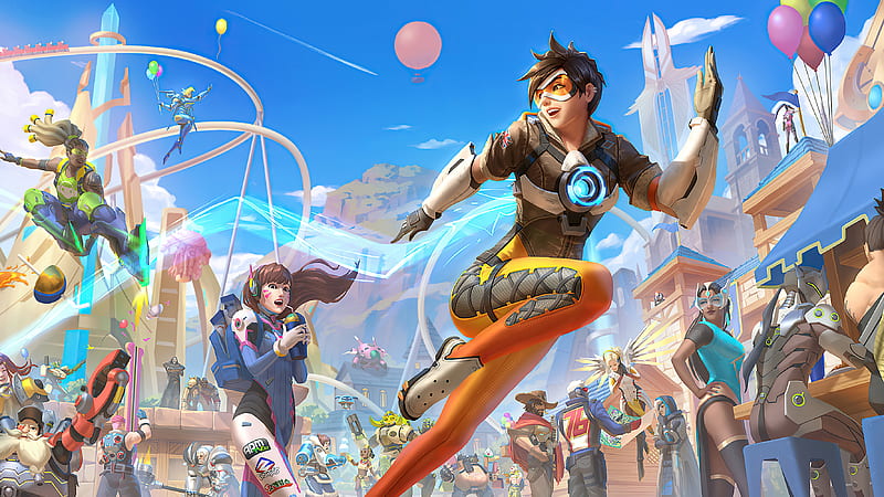 Tracer Overwatch Fan Art 4K Wallpaper • GamePhD